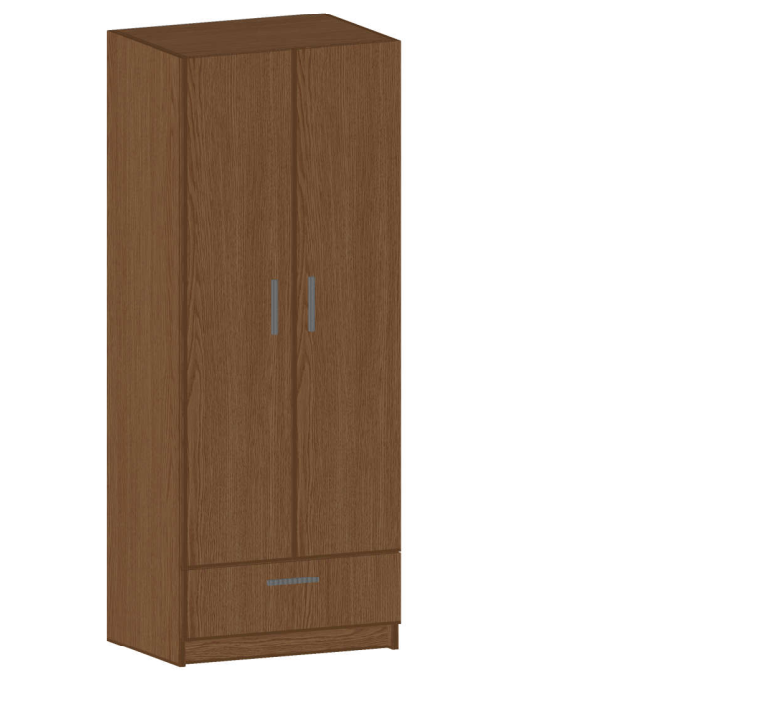 Гардероб две врати и чекмедже 1800/700/520
