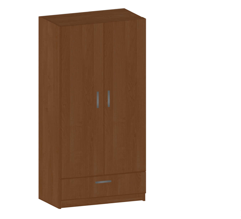 Гардероб две врати и чекмедже 1800/900/520